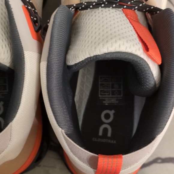 On Running White and Orange Sneakers - Picture 6 of 10